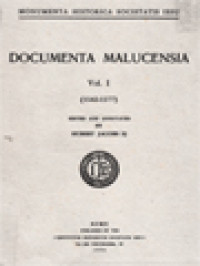 Image of Monumenta Missionum Societatis Iesu, Volumen XXXII: Documenta Malucensia I (1542-1577)