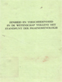 Image of Eenheid En Versheidenheid In De Wetenschap Volgens Het Standpunt Der Phaenomenologie