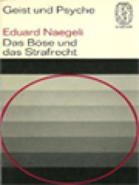 Image of Das Böse Und Das Strafrecht