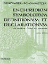 Image of Enchiridion Symbolorum Definitionum Et Declarationum De Rebus Fidei Et Morum