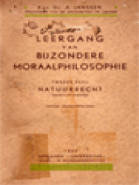 Image of Leergang Van Bijzondere Moraalphilosophie II: Natuurrecht