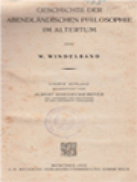 Image of Geschichte Der Abendländischen Philosophie Im Altertum: Handbuch Der Altertumswissenschaft