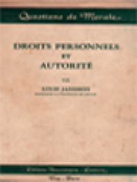 Image of Droits Personnels Et Autorité