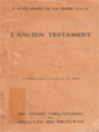 Image of L'ancien Testament Source De Vie Spirituelle