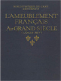Image of L'ameublement Français Au Grand Siècle