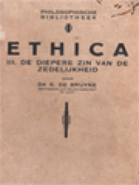 Image of Ethica III. De Diepere Zin Van De Zedelijkheid