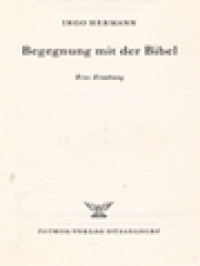 Image of Begegnung Mit Der Bibel