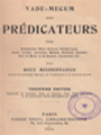 Image of Vade-Mecum Des Prédicateurs