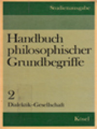 Image of Handbuch Philosophischer Grundbegriffe II: Dialektik-Gesellschaft