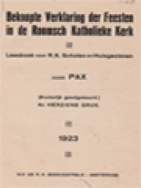 Image of Beknopte Verklaring Der Feesten: In De Roomsch Katholieke Kerk