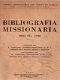 Image of Bibliografia Missionaria Anno IX: 1942