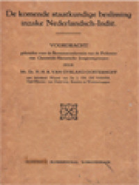 Image of De Komende Staatkundige Beslissing Inzake Nederlandsch-Indië