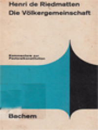 Image of Die Völkergemeinschaft: Kommentare Zur Pastoralkonstitution