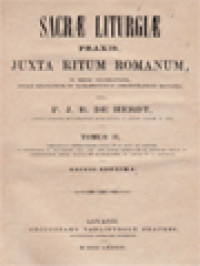 Image of Sacrae Liturgiae Praxis, Juxta Ritum Romanum II