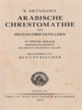 Arabische Chrestomathie Aus Prosaschriftstellern