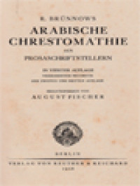 Image of Arabische Chrestomathie Aus Prosaschriftstellern