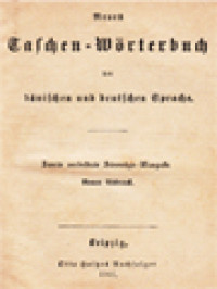 Image of Neues Taschen-Wörterbuch Der Dänischen Und Deutschen Sprache