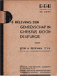 Image of De Beleving Der Gemeenschap In Christus Door De Liturgie