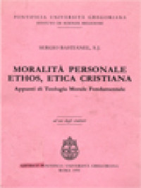 Image of Moralità Personale Ethos, Etica Cristiana: Appunti Di Teologia Morale Fondamentale