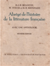 Image of Abrégé De L'Histoire De La Littérature Française, Avec Une Anthologie