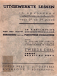 Image of Uitgewerkte Lessen In Opvoedend Catechismusonderricht (voor 2en en 3en graad) II: Bereiding Tot De Plechtige Communie