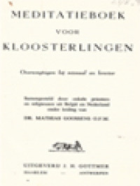 Image of Meditatieboek Voor Kloosterlingen, Overwegingen Bij Missaal En Brevier