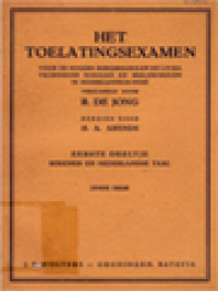 Image of Het Toelatingsexamen: Eerste Deeltje Rekenen En Nederlandse Taal