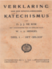 Image of Verklaring Van Den Nederlamdschen Katechismus I: Het Geloof