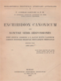 Image of Enchiridion Canonicum Seu Sanctae Sedis Responsiones