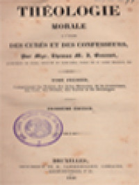 Image of Théologie Morale I: A L'usage Des Curés Et Des Confesseurs