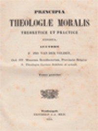 Image of Principia Theologiae Moralis: Theoretice Et Practice II