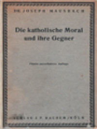 Image of Die Katholische Moral Und Ihre Gegner