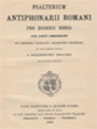 Image of Psalterium Antiphonarii Romani: Pro Diurnis Horis