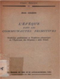 Image of L'évêque Dans Les Communautés Primitives: Tradition Paulinienne Et Tradition Johannique De L'épiscopat Des Origines à Saint Irénée