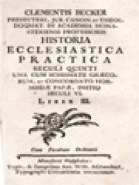 Image of Historia Ecclesiastica Practica III