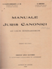 Image of Manuale Juris Canonici