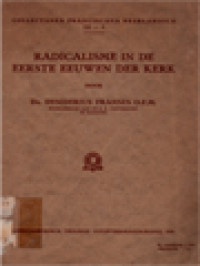 Image of Radicalisme In De Eerste Eeuwen Der Kerk