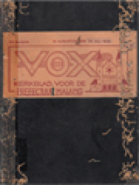 Image of VOX: Kerkblad Voor De Prefectuur Malang