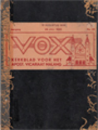 Image of VOX: Kerkblad Voor De Prefectuur Malang