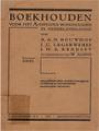 Image of Boekhouden: Voor Het A-Diploma Boekhouden In Nederlands-Indië II