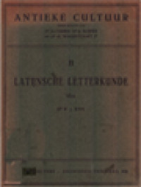 Image of Latijnsche Letterkunde: Antieke Cultuur II