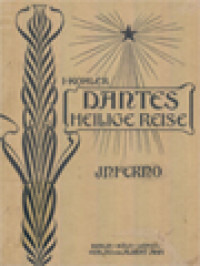 Image of Dantes Heilige Reise: Freie Nachdichtung Der Divina Commedia, Inferno
