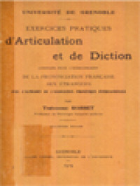 Image of Exercices Pratiques d'Articulation Et De Diction