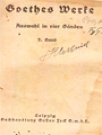 Image of Goethes Werke: Auswahl In Vier Bänden II