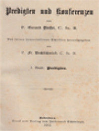 Image of Predigten Und Konferenzen 1. Band: Predigten