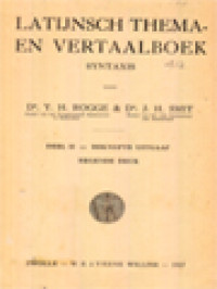 Image of Latijnsch Thema- En Vertaalboek: Syntaxis II - Beknopte Uitgaaf