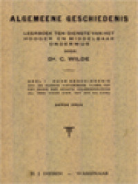 Image of Leerboek Der Algemeene Geschiedenis: Ten Dienste Van Het Hooger En Middelbaar Onderwijs I. Oude Geschiedenis