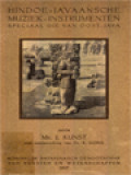 Studiën Over Javaansche En Andere Indonesische Muziek Deel II: Hindoe-Javaansche Muziek-Instrumenten - Speciaal Die Van Oost-Java