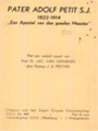 Image of Pater Adolf Petit S.J. 1822-1914 - Een Apostel Van Den Goeden Meester