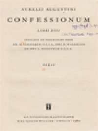 Image of Aurelii Augustini Confessionum: Libri XIII, Tekst